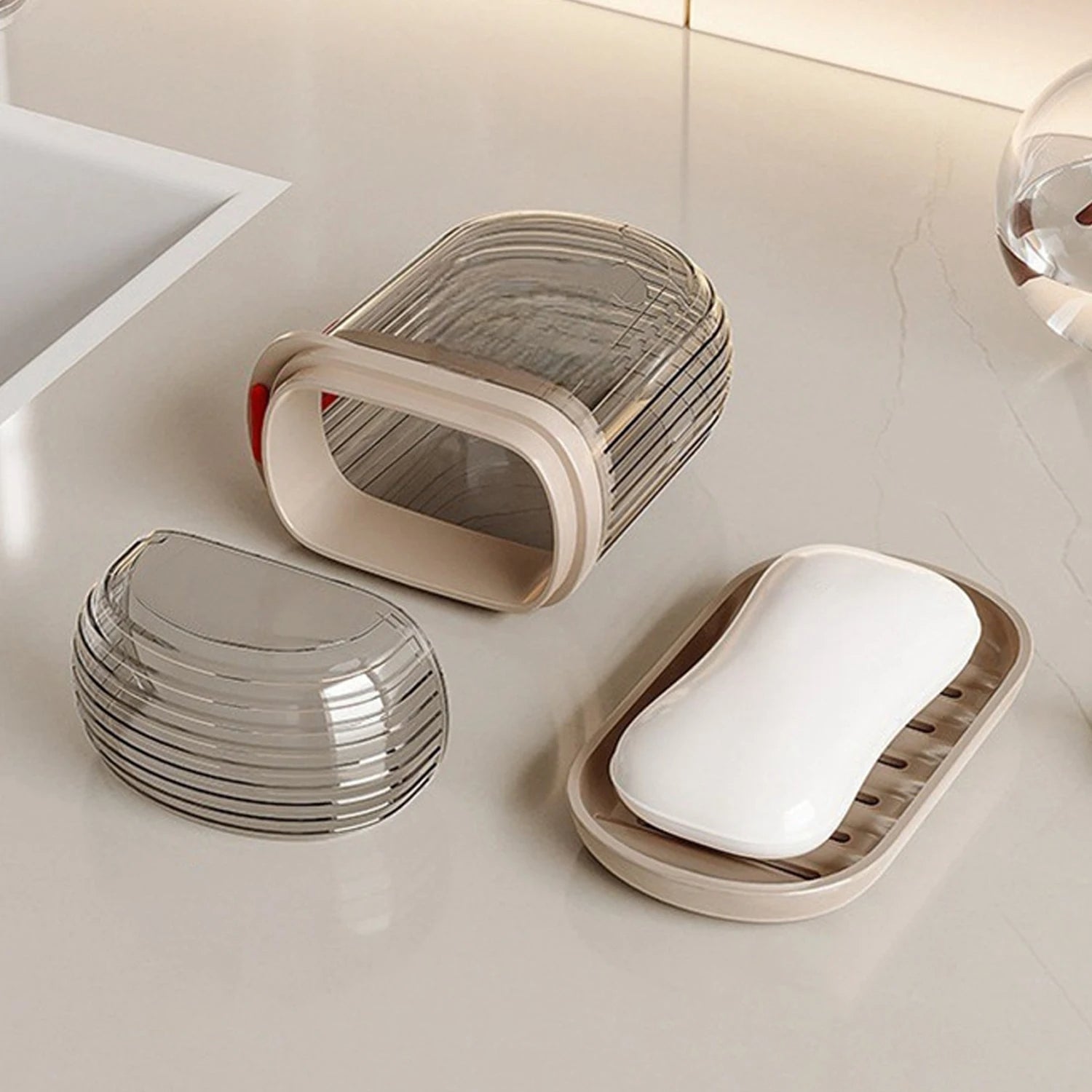 Ensemble Porte-Brosse à Dents + Boîte à Savon