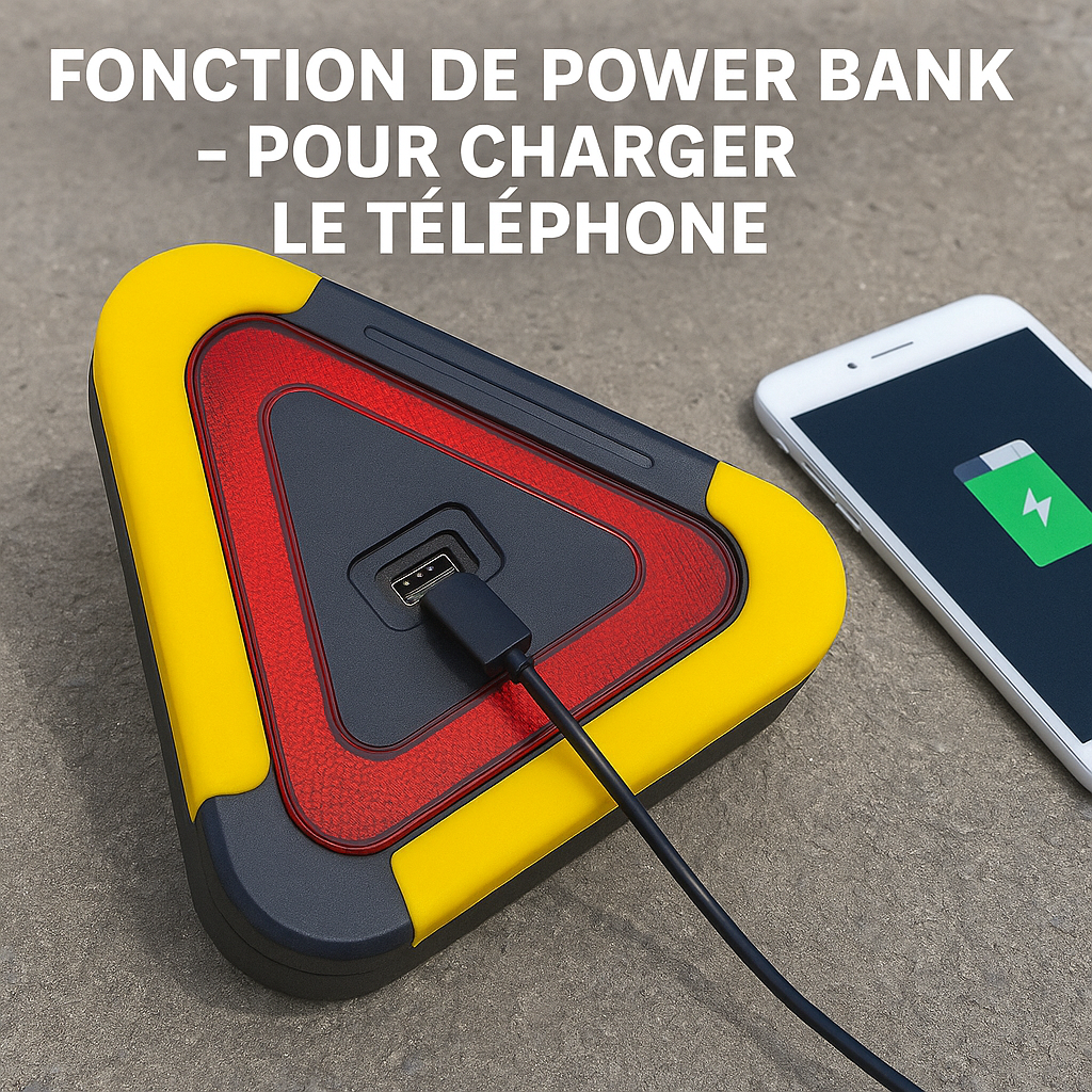 Triangle dâAvertissement Solaire 3 en 1