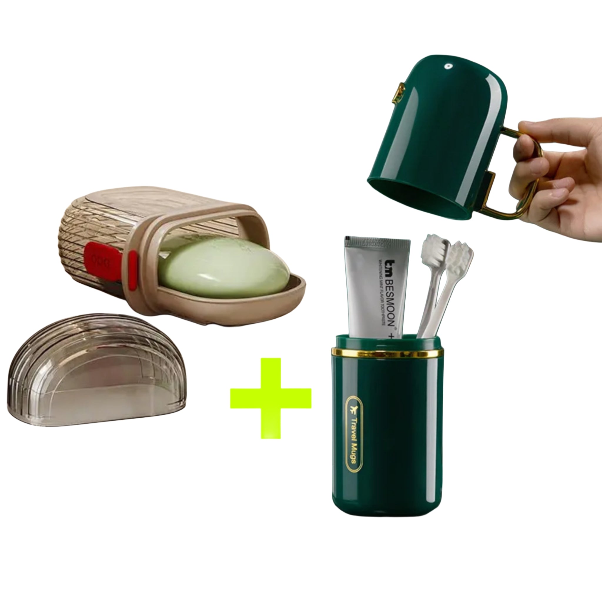Ensemble Porte-Brosse à Dents + Boîte à Savon