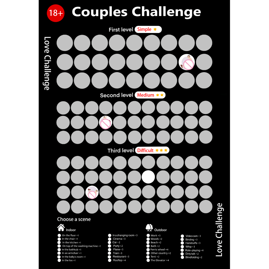 Couples Challenge - Jeu d'amour 18+