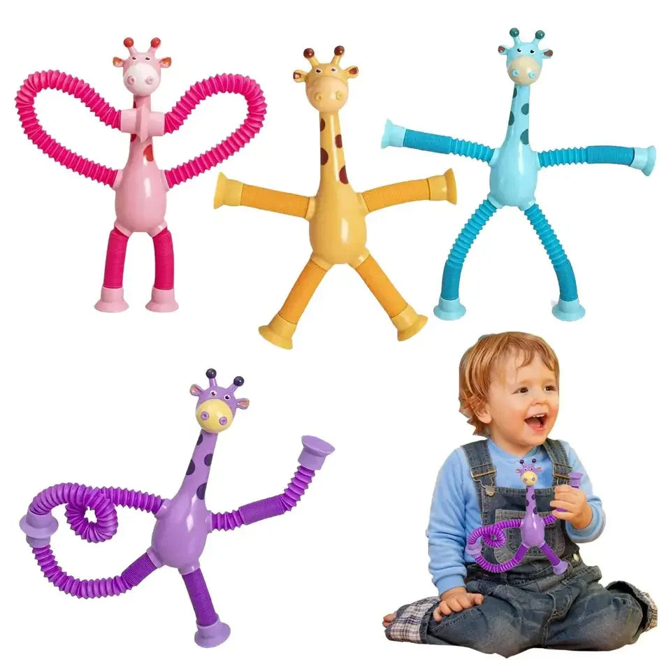 Jouet de manipulation en forme de girafe (Pack de 4 jouets)