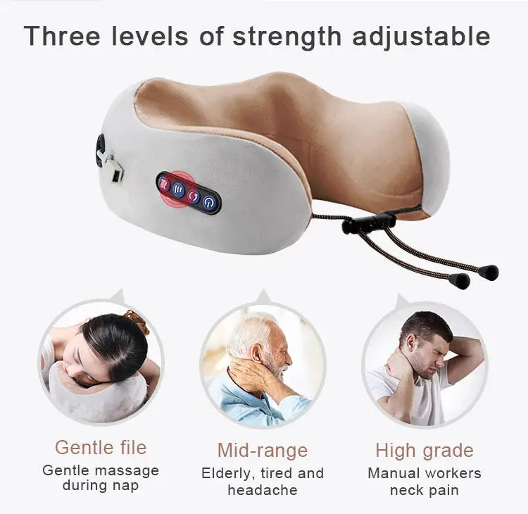 Oreiller de massage cervical électrique