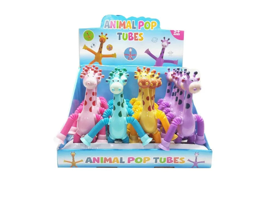 Jouet de manipulation en forme de girafe (Pack de 4 jouets)