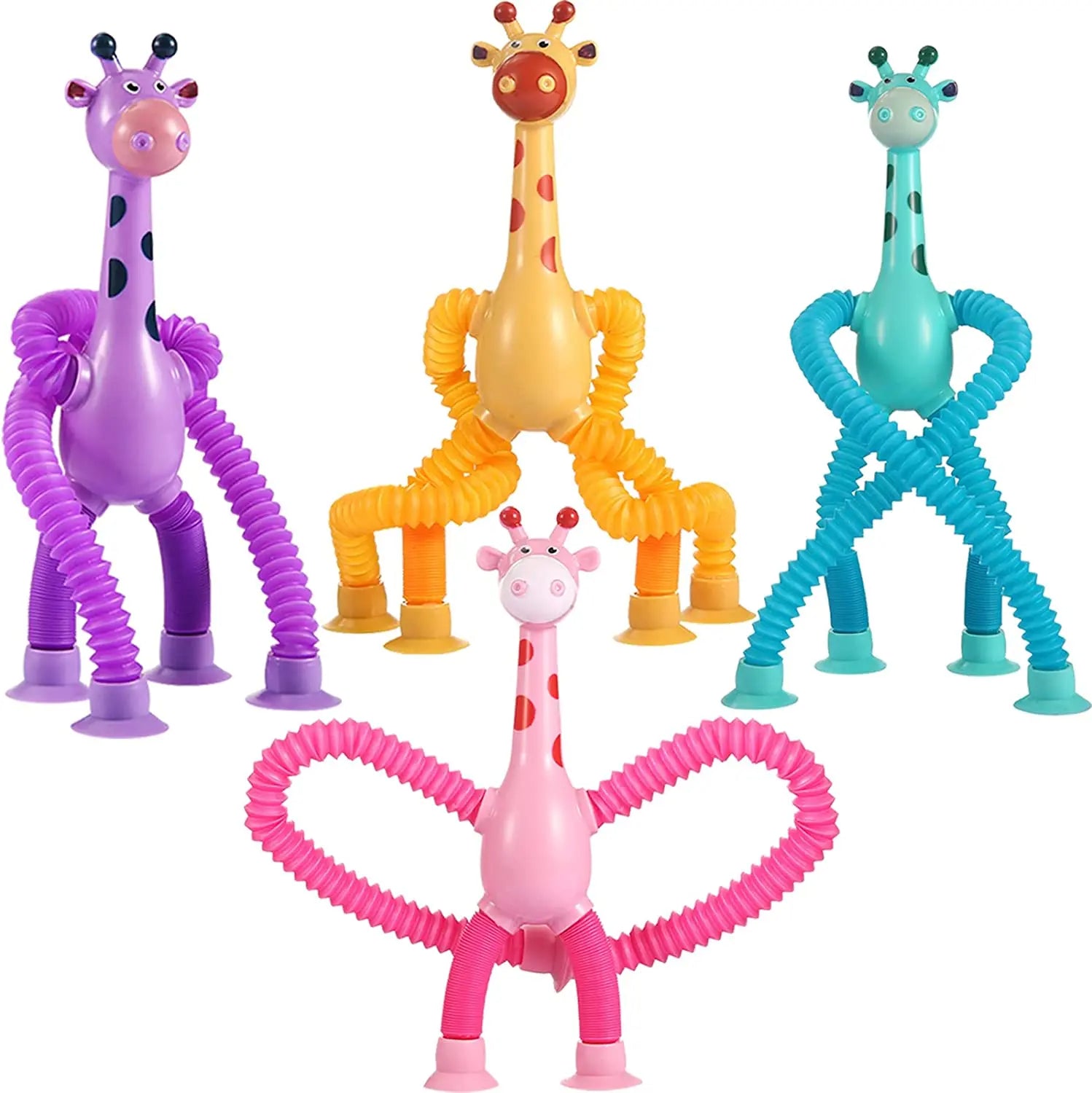 Jouet de manipulation en forme de girafe (Pack de 4 jouets)