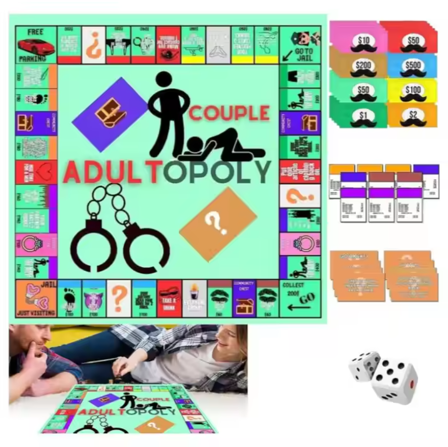 Jeu de société pour les couples "Adutopoly"